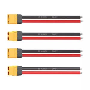 Two Pairs XT60 Female and Male Connector Pigtail Lead 10AWG
