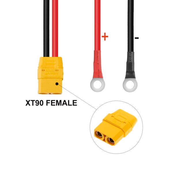 XT90 Female to O Ring Terminal Cable 10AWG - Image 2