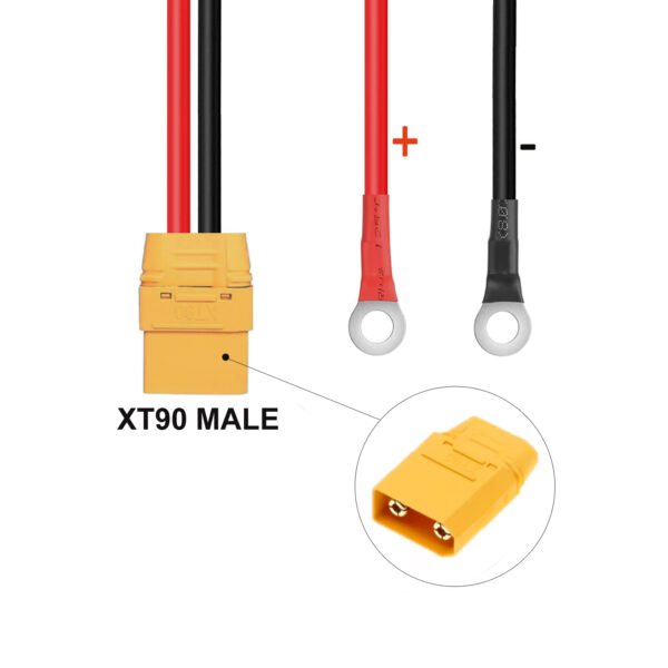 XT90 Male to O Ring Terminal Cable 10AWG - Image 2