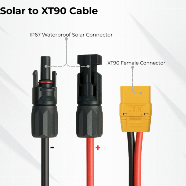 10AWG XT90 Female to Solar Cable - Image 2