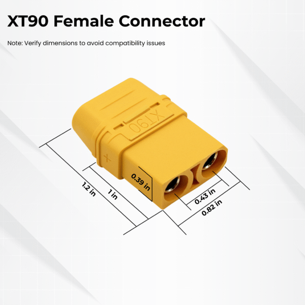 XT90 Female to O Ring Terminal Cable 10AWG - Image 3