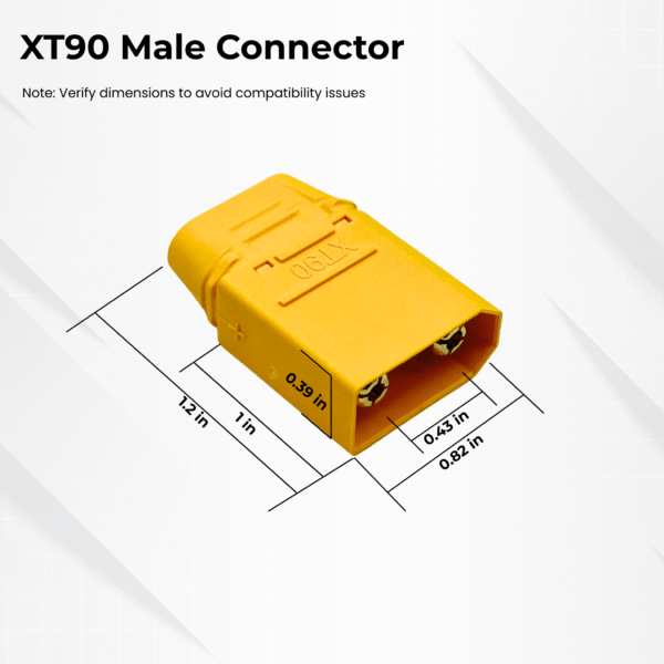 XT90 Male to O Ring Terminal Cable 10AWG - Image 3