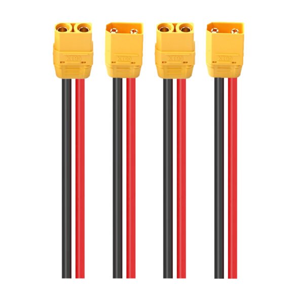 Two Pairs XT90 Female and Male Connector Pigtail Lead 10AWG